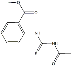 methyl 2-{[(acetylamino)carbothioyl]amino}benzoate Struktur