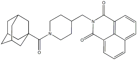 2-{[1-(1-adamantylcarbonyl)-4-piperidinyl]methyl}-1H-benzo[de]isoquinoline-1,3(2H)-dione Struktur