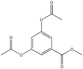 methyl 3,5-bis(acetyloxy)benzoate Struktur