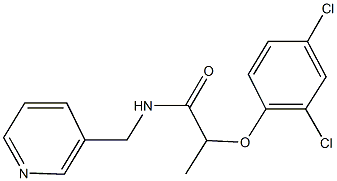 2-(2,4-dichlorophenoxy)-N-(3-pyridinylmethyl)propanamide Struktur