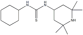 N-cyclohexyl-N'-(2,2,6,6-tetramethyl-4-piperidinyl)thiourea Struktur