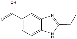 2-ethyl-1H-benzimidazole-5-carboxylic acid Struktur