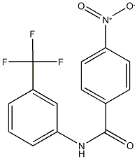 4-nitro-N-[3-(trifluoromethyl)phenyl]benzamide Struktur