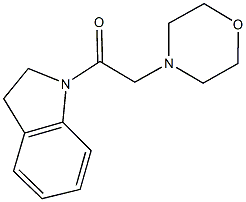 1-(4-morpholinylacetyl)indoline Struktur