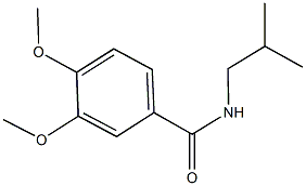 N-isobutyl-3,4-dimethoxybenzamide Struktur