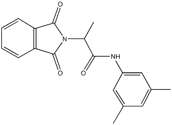 N-(3,5-dimethylphenyl)-2-(1,3-dioxo-1,3-dihydro-2H-isoindol-2-yl)propanamide Struktur