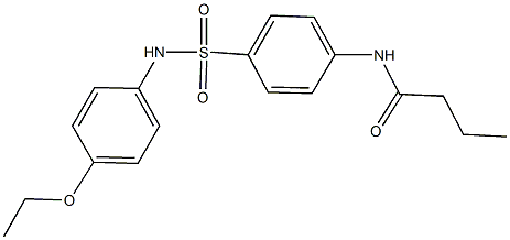 N-{4-[(4-ethoxyanilino)sulfonyl]phenyl}butanamide Struktur