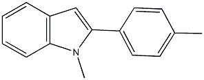 1-methyl-2-(4-methylphenyl)-1H-indole Struktur