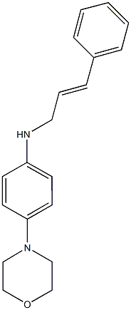 N-cinnamyl-N-[4-(4-morpholinyl)phenyl]amine Struktur