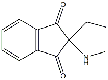 2-ethyl-2-(methylamino)-1H-indene-1,3(2H)-dione Struktur