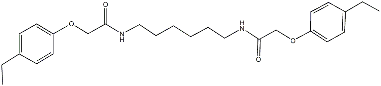 2-(4-ethylphenoxy)-N-(6-{[(4-ethylphenoxy)acetyl]amino}hexyl)acetamide Struktur