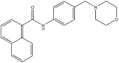 N-[4-(4-morpholinylmethyl)phenyl]-1-naphthamide Struktur