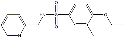 4-ethoxy-3-methyl-N-(2-pyridinylmethyl)benzenesulfonamide Struktur