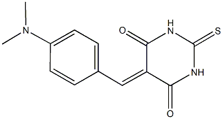 5-[4-(dimethylamino)benzylidene]-2-thioxodihydro-4,6(1H,5H)-pyrimidinedione Struktur