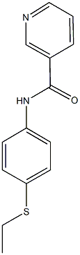 N-[4-(ethylsulfanyl)phenyl]nicotinamide Struktur