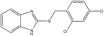 2-[(2,4-dichlorobenzyl)sulfanyl]-1H-benzimidazole Struktur