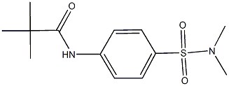 N-{4-[(dimethylamino)sulfonyl]phenyl}-2,2-dimethylpropanamide Struktur