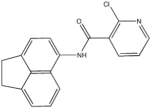 2-chloro-N-(1,2-dihydro-5-acenaphthylenyl)nicotinamide Struktur