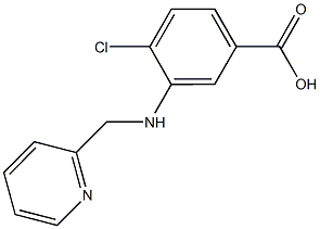 4-chloro-3-[(2-pyridinylmethyl)amino]benzoic acid Struktur