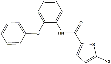 5-chloro-N-(2-phenoxyphenyl)-2-thiophenecarboxamide Struktur