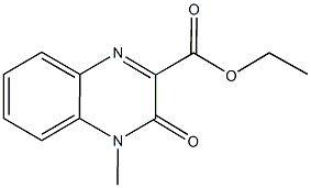 ethyl 4-methyl-3-oxo-3,4-dihydro-2-quinoxalinecarboxylate Struktur