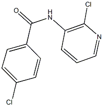 4-chloro-N-(2-chloro-3-pyridinyl)benzamide Struktur