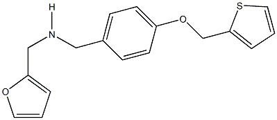 N-(2-furylmethyl)-N-[4-(2-thienylmethoxy)benzyl]amine Struktur