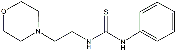 N-[2-(4-morpholinyl)ethyl]-N'-phenylcarbamimidothioic acid Struktur