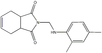 2-[(2,4-dimethylanilino)methyl]-3a,4,7,7a-tetrahydro-1H-isoindole-1,3(2H)-dione Struktur