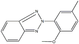 2-(2-methoxy-5-methylphenyl)-2H-1,2,3-benzotriazole Struktur