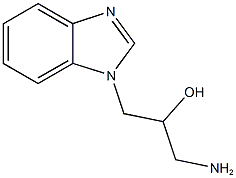 1-amino-3-(1H-benzimidazol-1-yl)-2-propanol Struktur