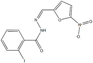 N'-({5-nitro-2-furyl}methylene)-2-iodobenzohydrazide Struktur