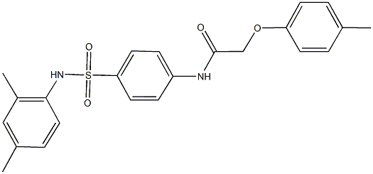 N-{4-[(2,4-dimethylanilino)sulfonyl]phenyl}-2-(4-methylphenoxy)acetamide Struktur