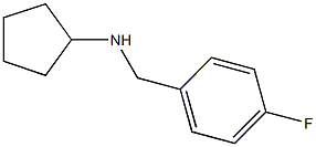 N-cyclopentyl-N-(4-fluorobenzyl)amine Struktur