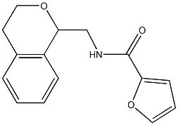 N-(3,4-dihydro-1H-isochromen-1-ylmethyl)-2-furamide Struktur