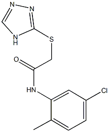 N-(5-chloro-2-methylphenyl)-2-(4H-1,2,4-triazol-3-ylsulfanyl)acetamide Struktur