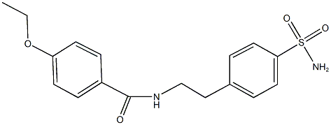 N-{2-[4-(aminosulfonyl)phenyl]ethyl}-4-ethoxybenzamide Struktur