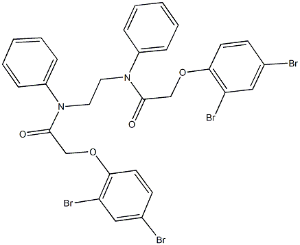 2-(2,4-dibromophenoxy)-N-(2-{[(2,4-dibromophenoxy)acetyl]anilino}ethyl)-N-phenylacetamide Struktur