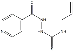 N-allyl-2-isonicotinoylhydrazinecarbothioamide Struktur