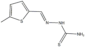 5-methyl-2-thiophenecarbaldehyde thiosemicarbazone Struktur