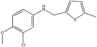 3-chloro-4-methoxy-N-[(5-methyl-2-thienyl)methyl]aniline Struktur