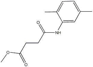 methyl 4-(2,5-dimethylanilino)-4-oxobutanoate Struktur