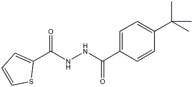 4-tert-butyl-N'-(2-thienylcarbonyl)benzohydrazide Struktur