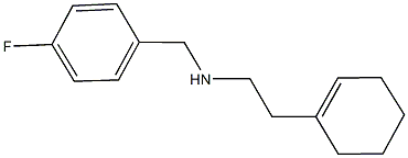 N-[2-(1-cyclohexen-1-yl)ethyl]-N-(4-fluorobenzyl)amine Struktur