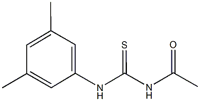 N-acetyl-N'-(3,5-dimethylphenyl)thiourea Struktur