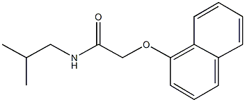 N-isobutyl-2-(1-naphthyloxy)acetamide Struktur