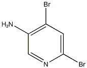 4,6-dibromo-3-pyridinamine Struktur