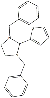 1,3-dibenzyl-2-(2-thienyl)imidazolidine Struktur