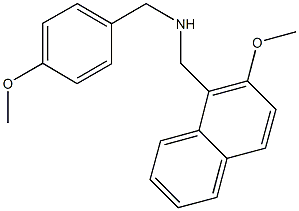 N-(4-methoxybenzyl)-N-[(2-methoxy-1-naphthyl)methyl]amine Struktur