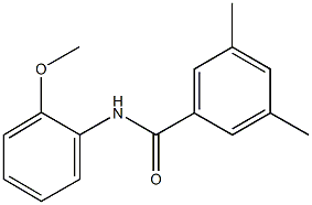 N-(2-methoxyphenyl)-3,5-dimethylbenzamide Struktur